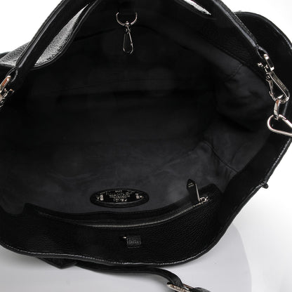 Fendi Cuoio Romano Selleria Large Anna Bucket Bag Black 5 of 6