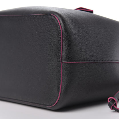 Louis Vuitton Calfskin Lockme Bucket Black 8 of 9