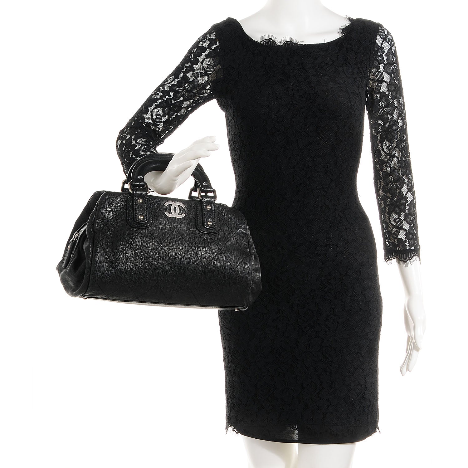 Chanel Caviar Outdoor Ligne Small Doctor Bag Black 2 of 7