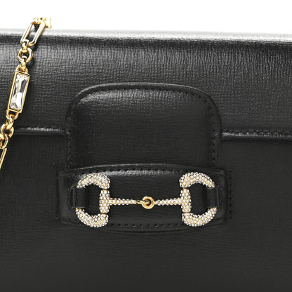 Gucci Azalea Calfskin Crystal Horsebit 1955 Mini Bag	 Black 8 of 10