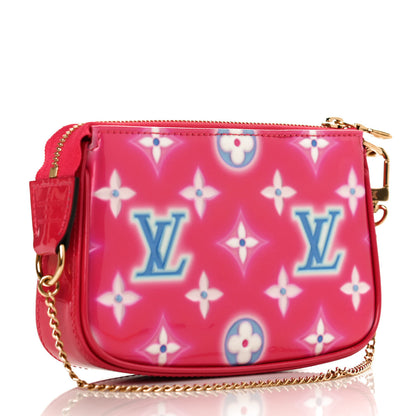 Louis Vuitton Vernis Valentine Mini Pochette Accessories Fuchsia Neon 3 of 11