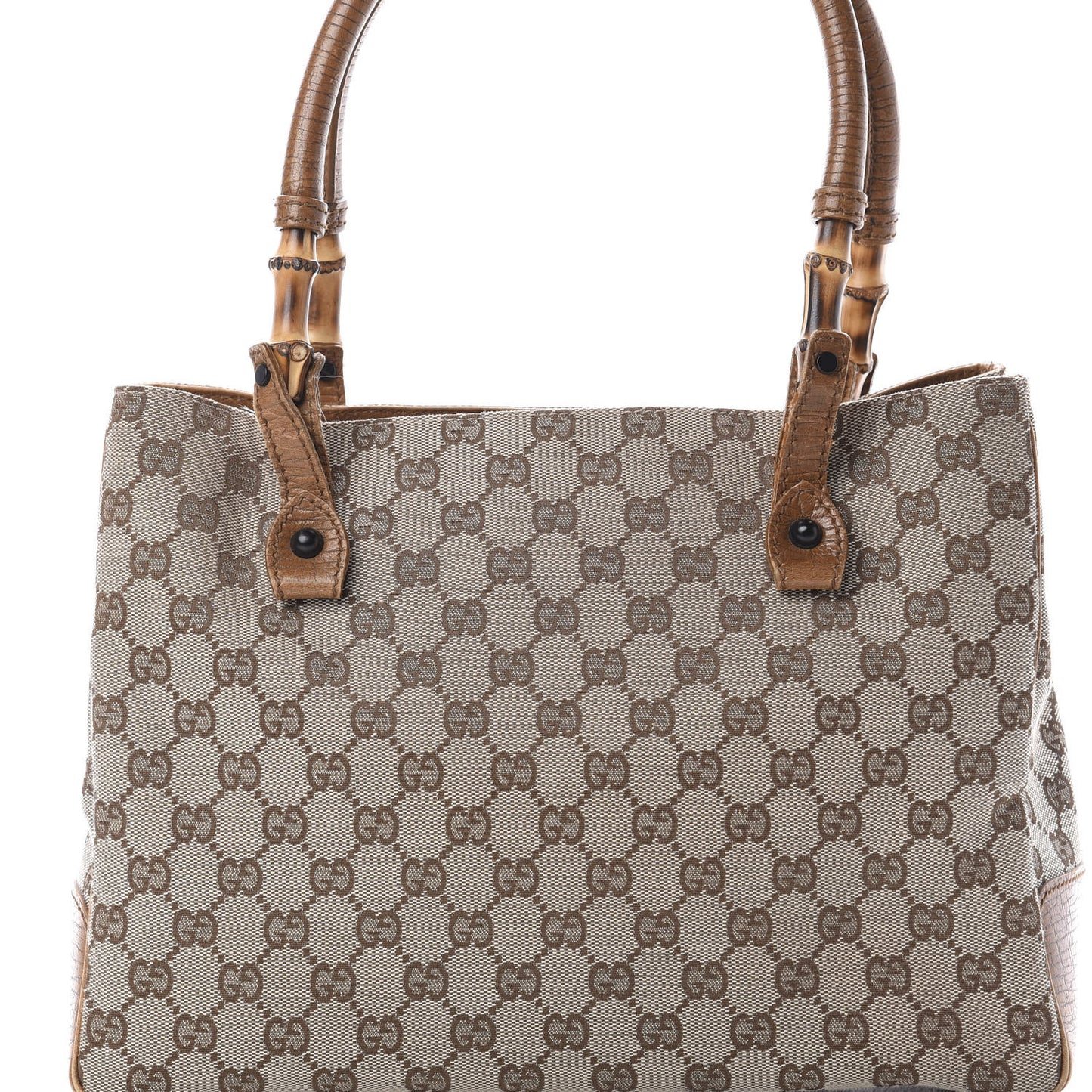 Monogram Small Bamboo Tote Brown