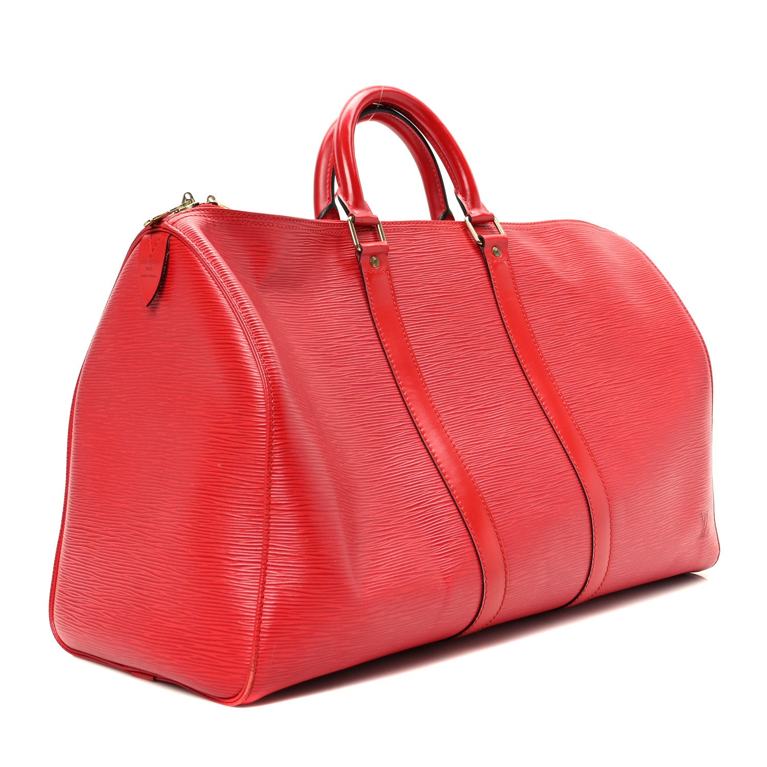 Louis Vuitton Epi Keepall 45 Castillan Red 3 of 11