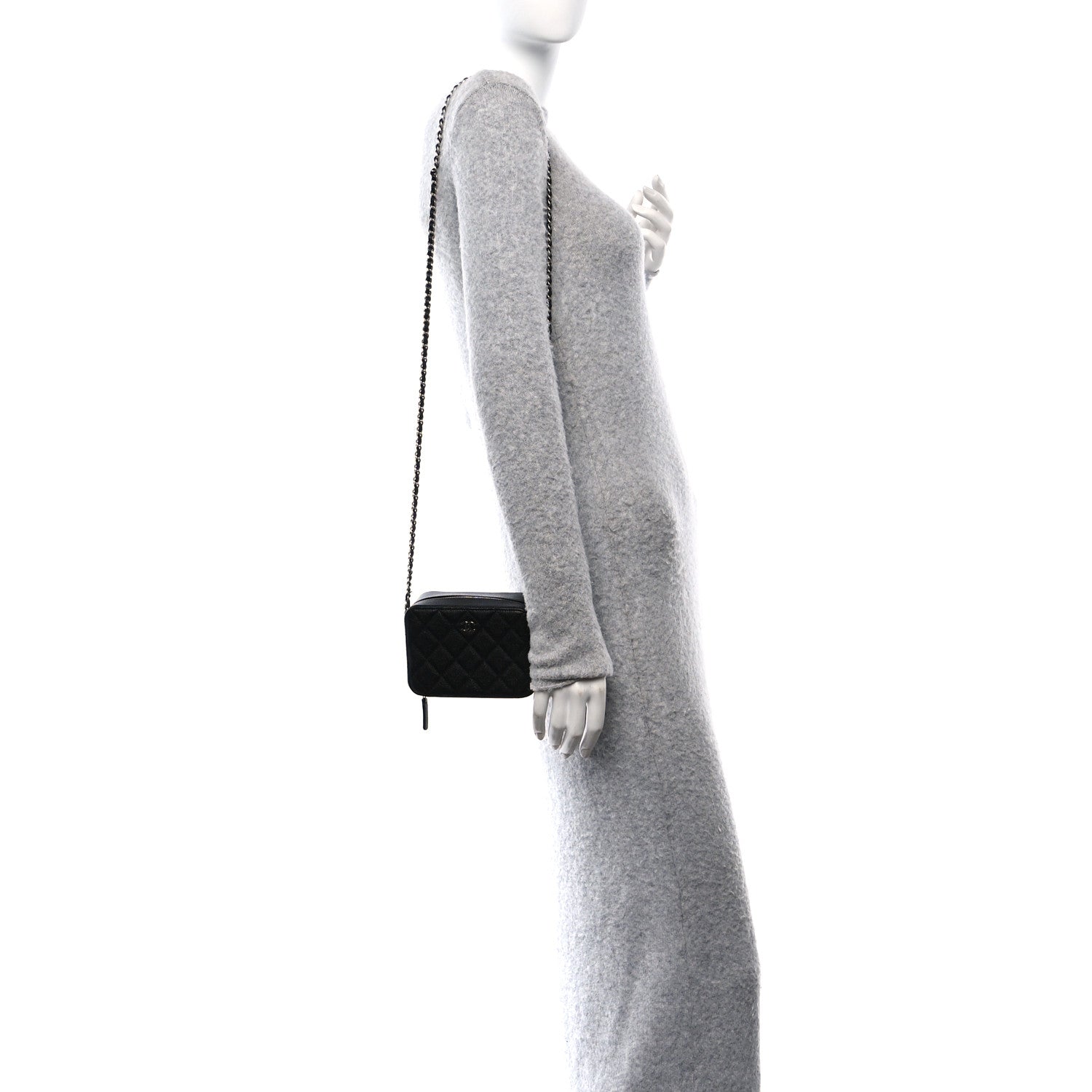 Chanel Caviar Quilted Camera Bag Black 3 of 11