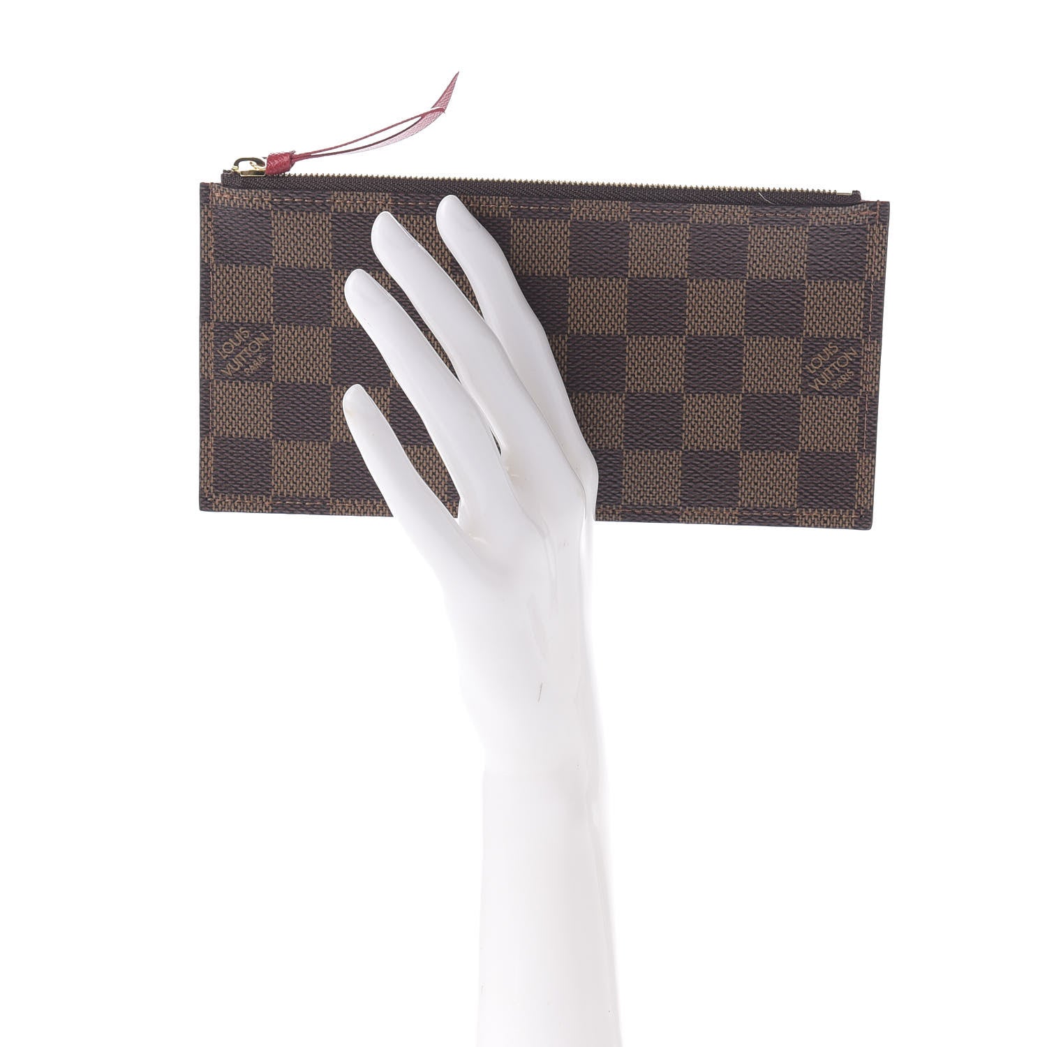 Louis Vuitton Damier Ebene Felicie Chain Wallet Zippered Insert 2 of 6