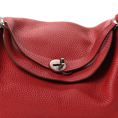 Hermes Taurillon Clemence Lindy 34 Rouge Garance 8 of 10