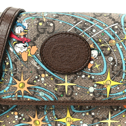 Gucci X DISNEY GG Supreme Monogram Donald Duck Mini Interlocking G Crossbody Bag Beige Multicolor New Acero 7 of 9