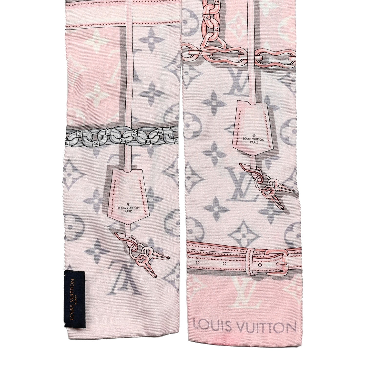 Louis Vuitton Silk Monogram Confidential Bandeau Light Pink 2 of 4