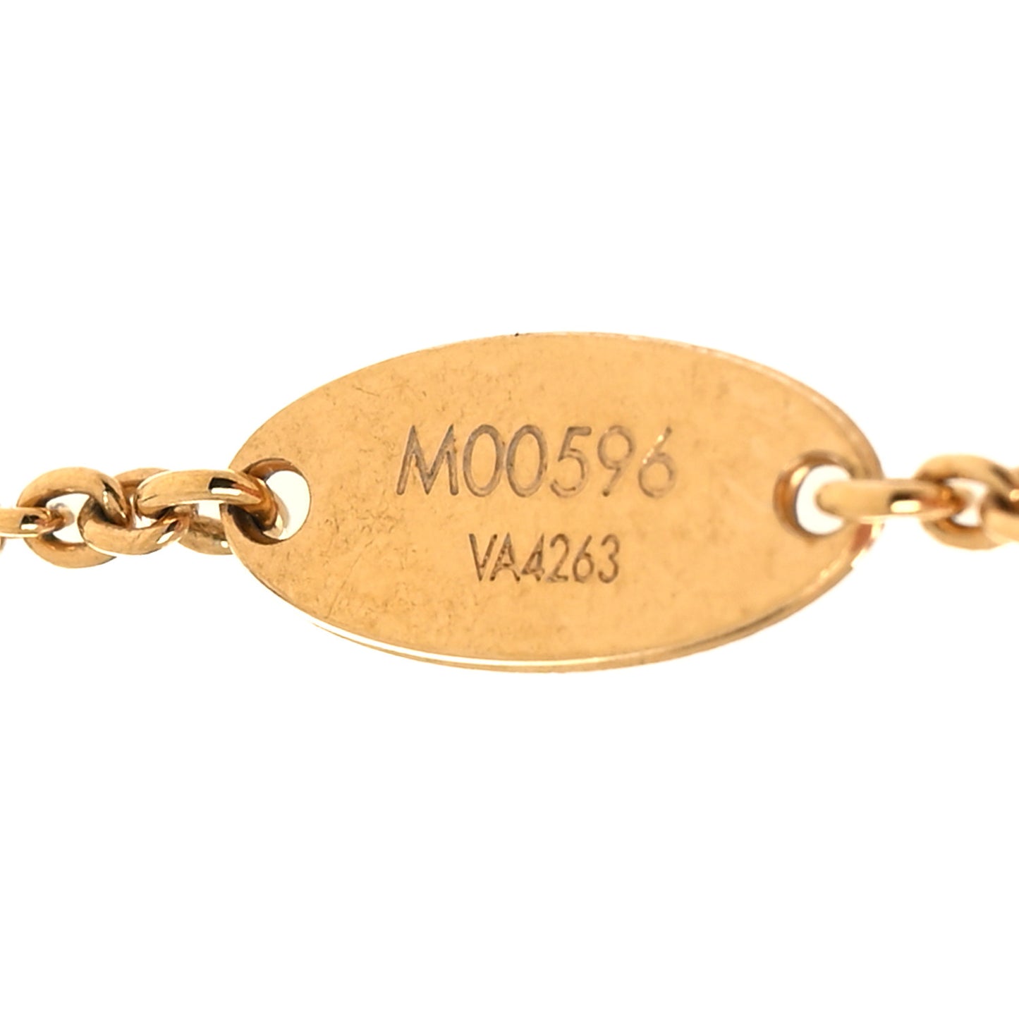 Metal Crystal LV Iconic Necklace Gold