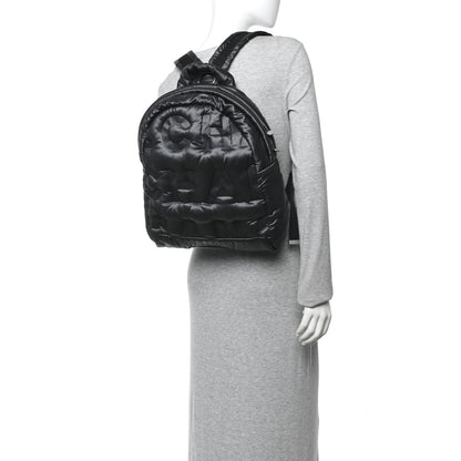 Chanel Nylon Embossed Small Doudoune Backpack Grey 2 of 10