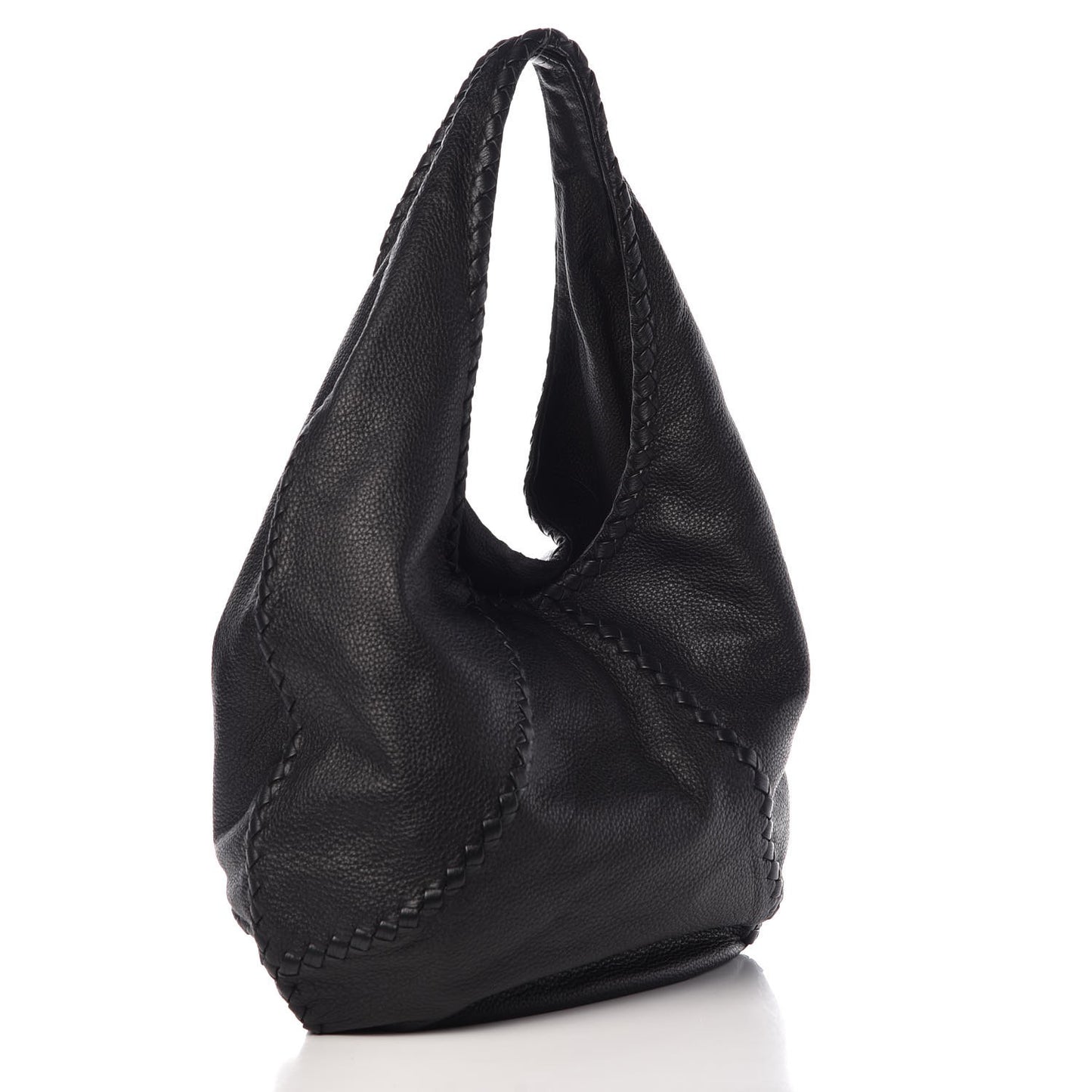 Cervo Deerskin Large Hobo Black