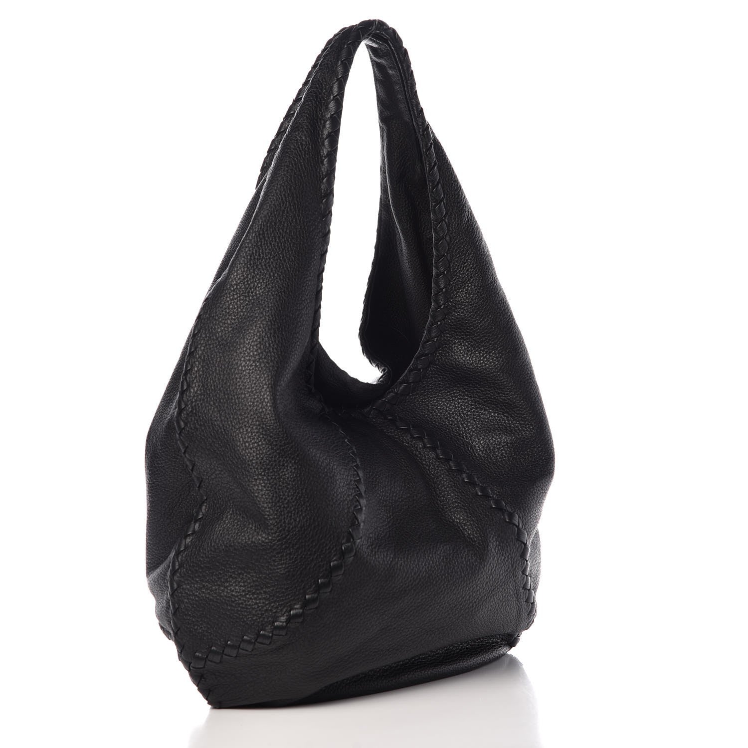 Bottega Veneta Cervo Deerskin Large Hobo Black 3 of 8