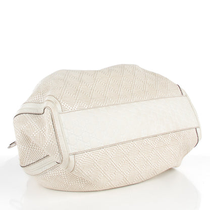 Gucci Woven Guccissima Large Sukey Tote Off White 4 of 8