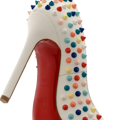 Christian Louboutin Gomme Pigalle Spikes 120 Pumps 36.5 White Multicolor 8 of 10