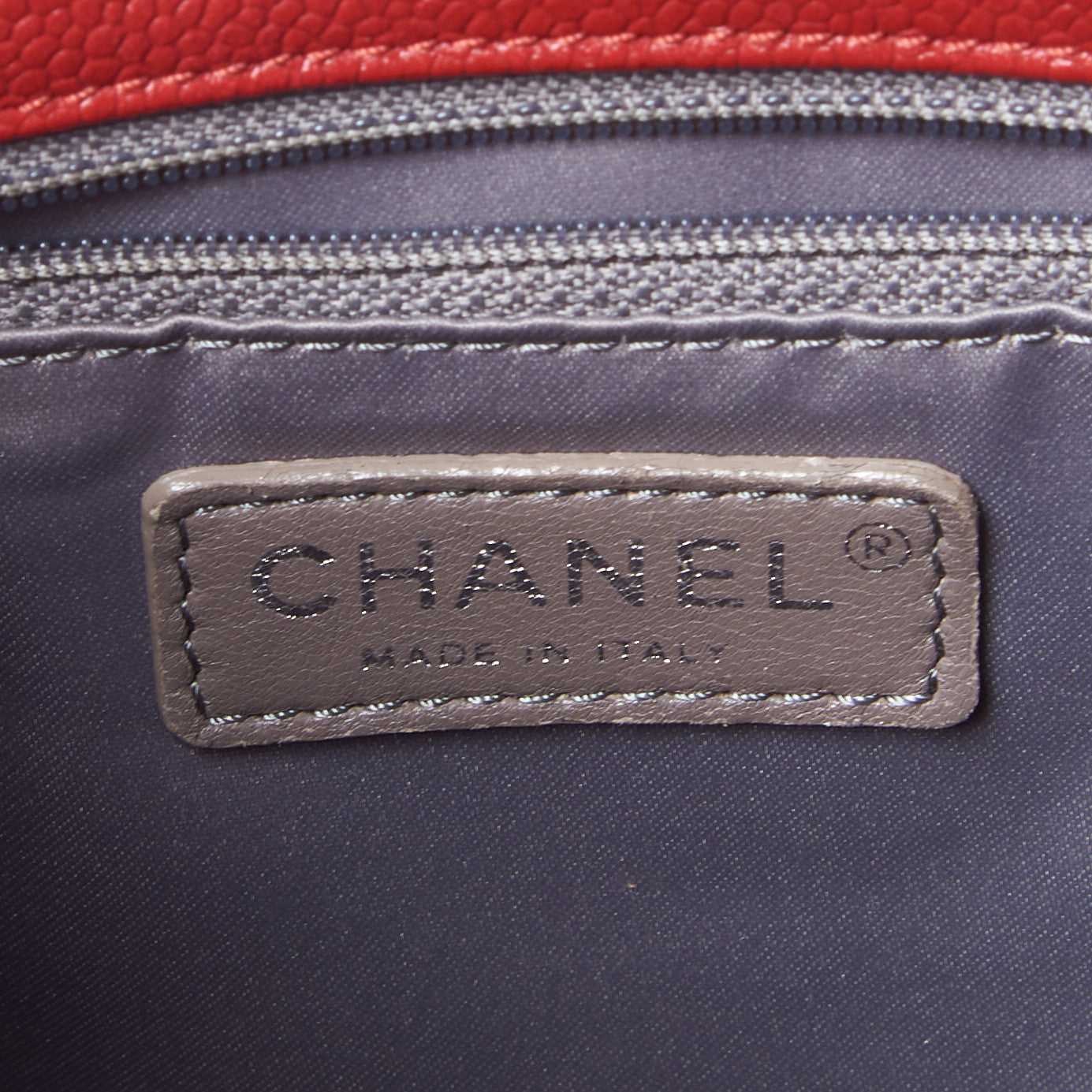 Caviar Quilted Grand Shopping Tote GST Red