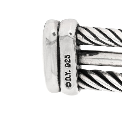 David Yurman Sterling Silver Diamond 7mm Crossover X Bracelet 3 of 3