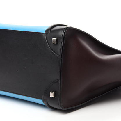 Celine Smooth Calfskin Mini Tri-Color Luggage Turquoise 7 of 12