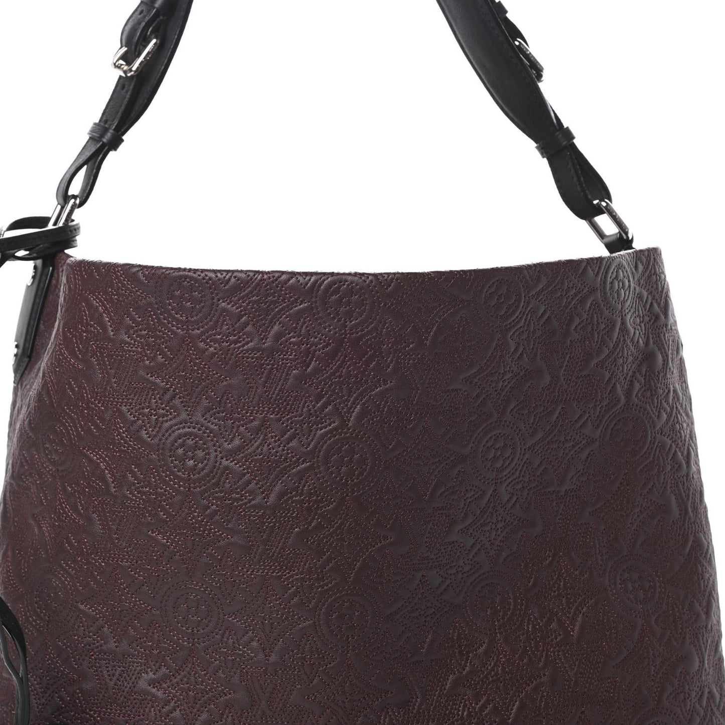 Monogram Lambskin Antheia Hobo PM Chocolat