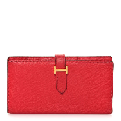 Hermes Epsom Bearn Gusset Wallet Rose Jaipur 1 of 10