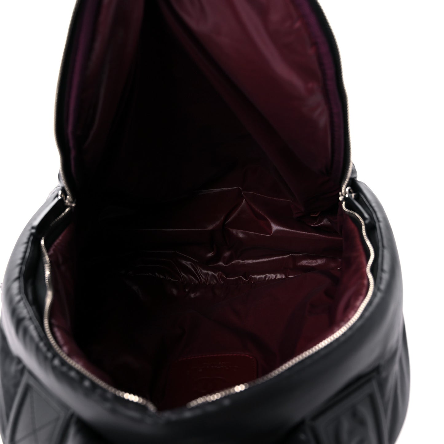 Nylon Quilted Coco Cocoon Backpack Black