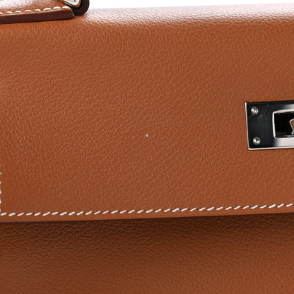 Hermes Evercolor Verso Kelly Retourne 28 Gold Rose Azalee 8 of 11