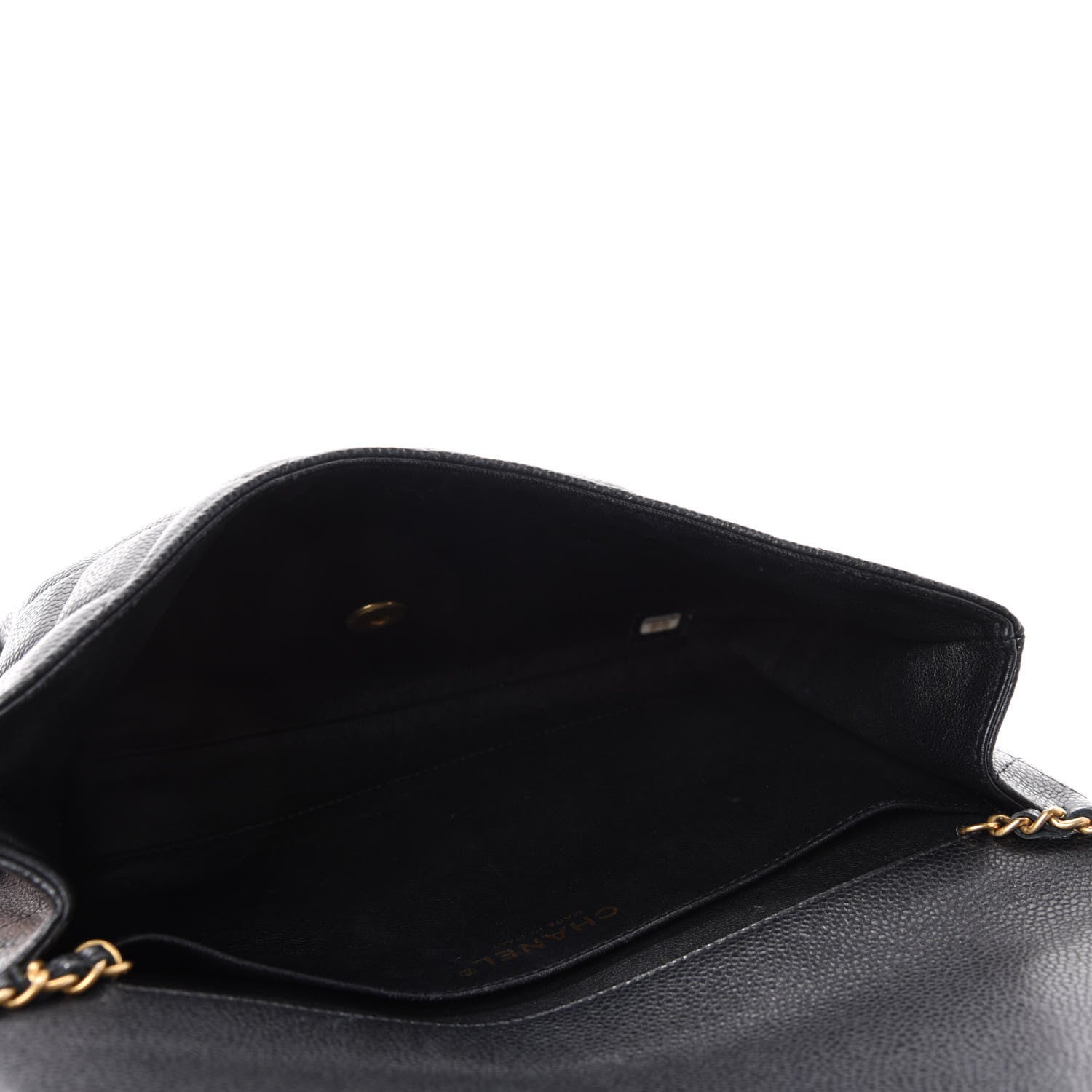 Chanel Caviar Quilted Clutch With Chain Flap Black 5 of 11