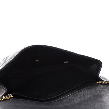 Chanel Caviar Quilted Clutch With Chain Flap Black 5 of 11