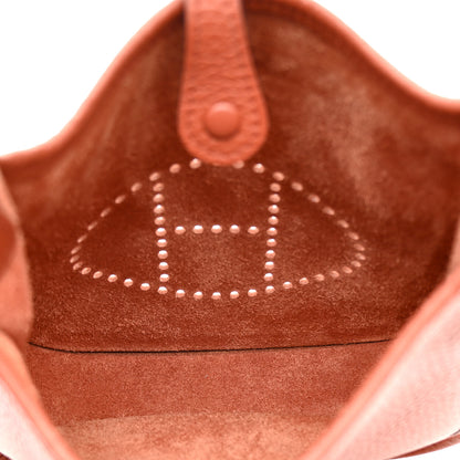 Hermes Taurillon Clemence Amazone Evelyne TPM Cuivre Rose Poupre 5 of 11