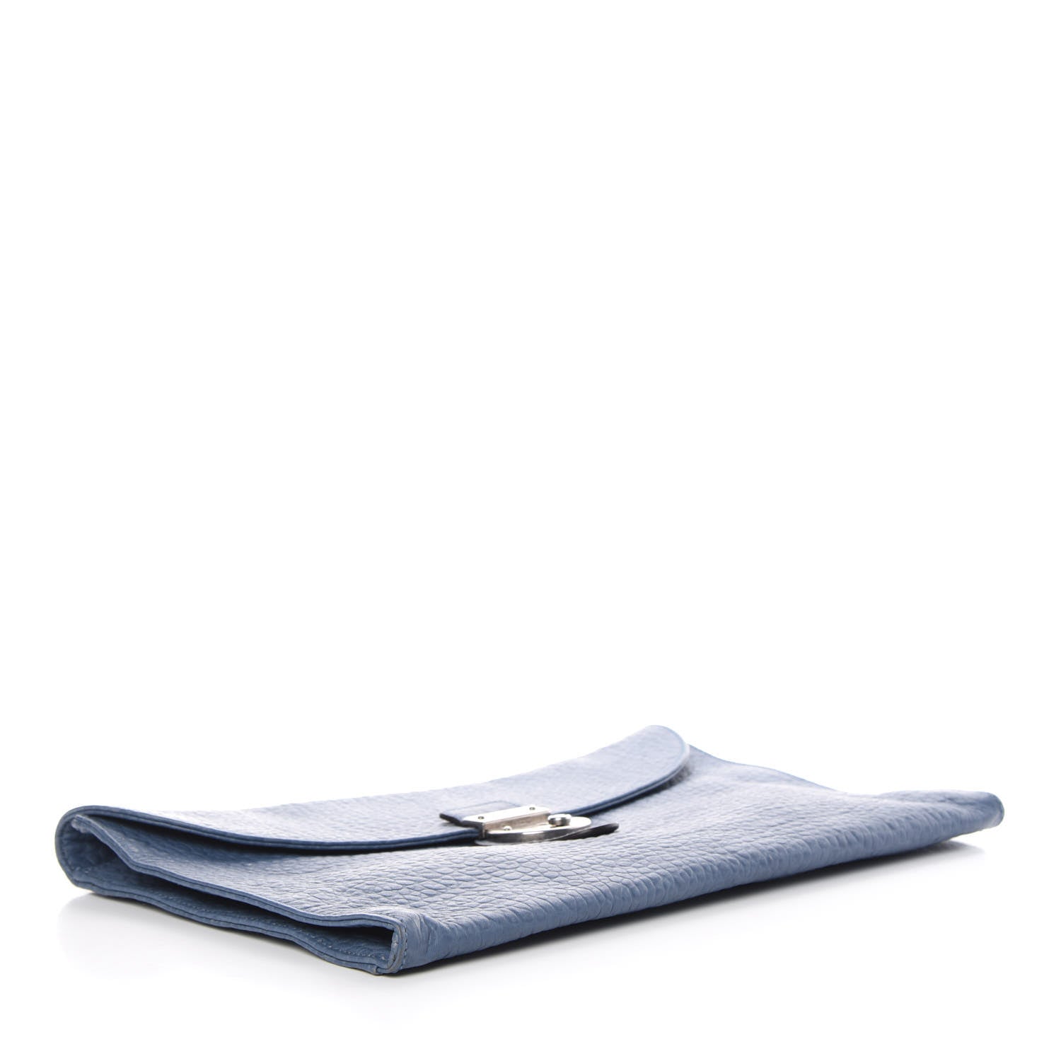 Gucci Grained Calfskin Flap Portfolio Blue 4 of 9