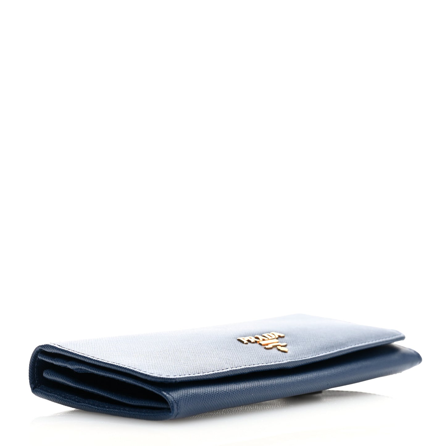 Saffiano Metal Continental Flap Wallet Bleuette