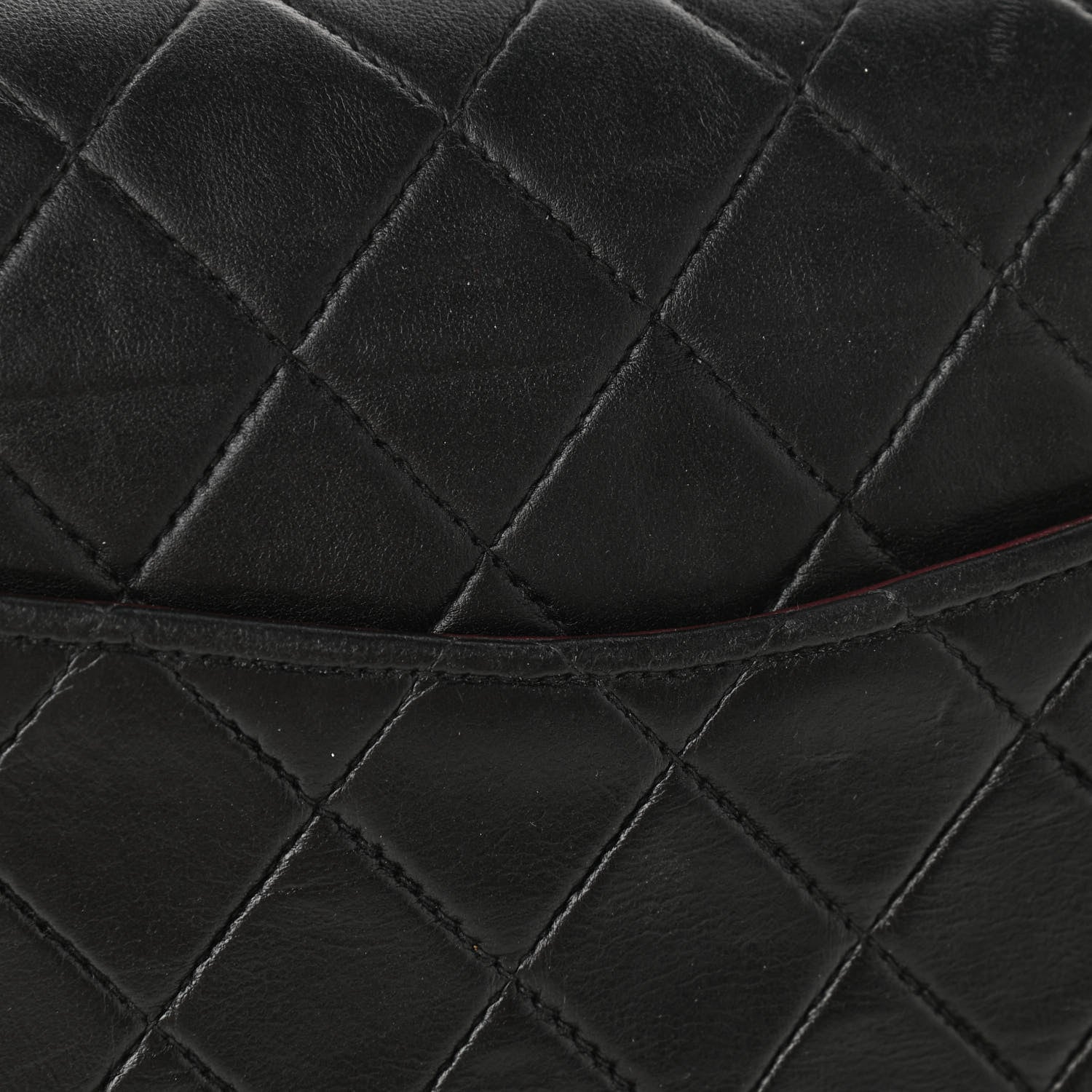 Chanel Lambskin Quilted Medium Double Flap Black 11 of 14