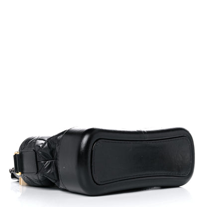 Chanel Aged Calfskin Quilted Small Gabrielle Hobo Black 4 of 17