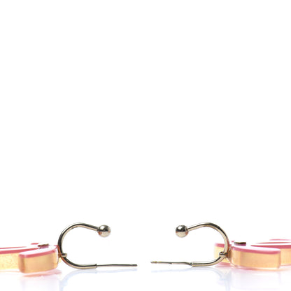 Chanel Resin CC Earrings Pink 3 of 4