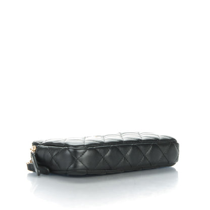 Chanel Lambskin Quilted Small Clutch With Chain Black 4 of 9