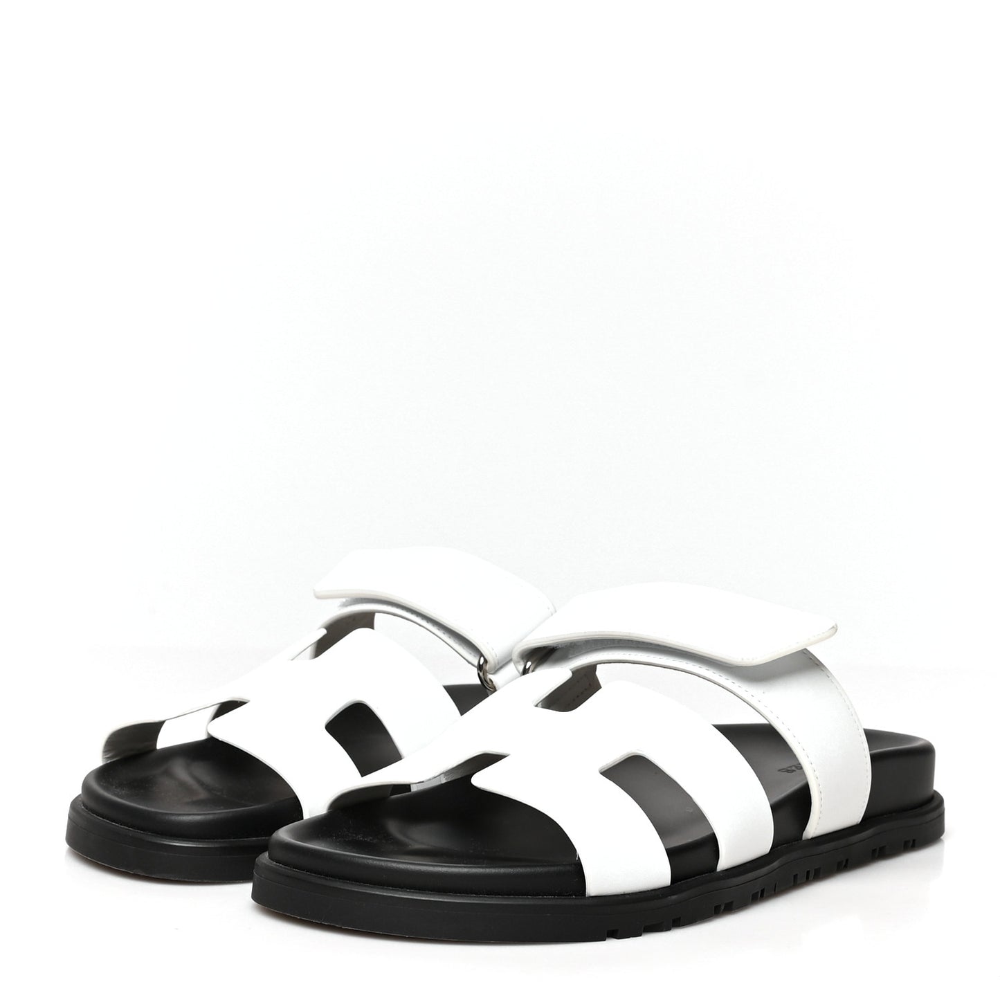 Calfskin Womens Chypre Sandals 38 White