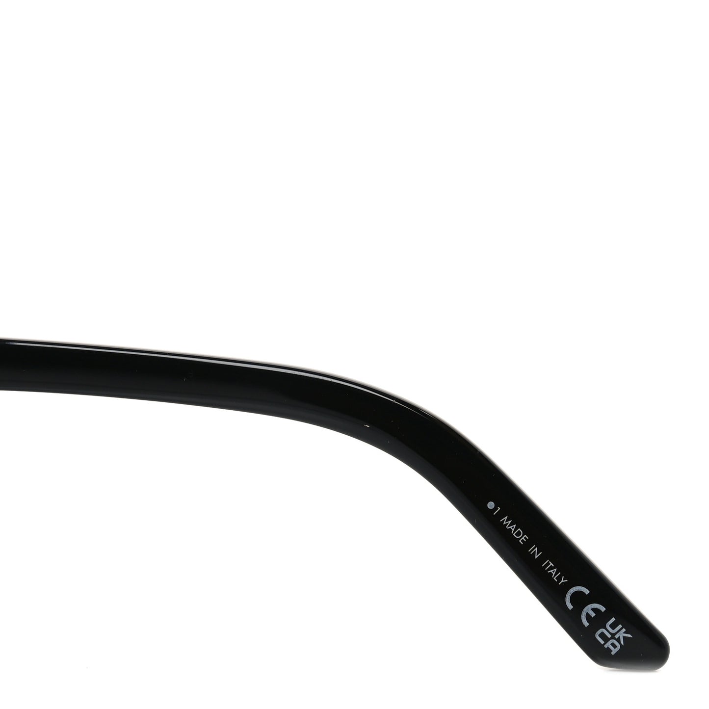 Acetate Studded Diorsignature S16F Square Sunglasses Black Gold