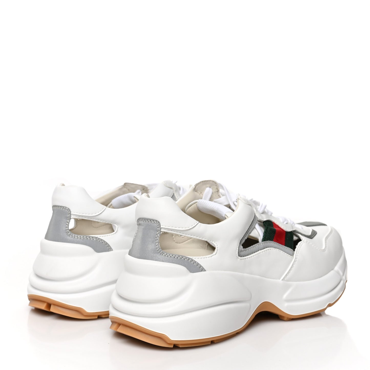 Demetra Web Womens Rhyton Cut Out Sneakers 40 Great White Grey
