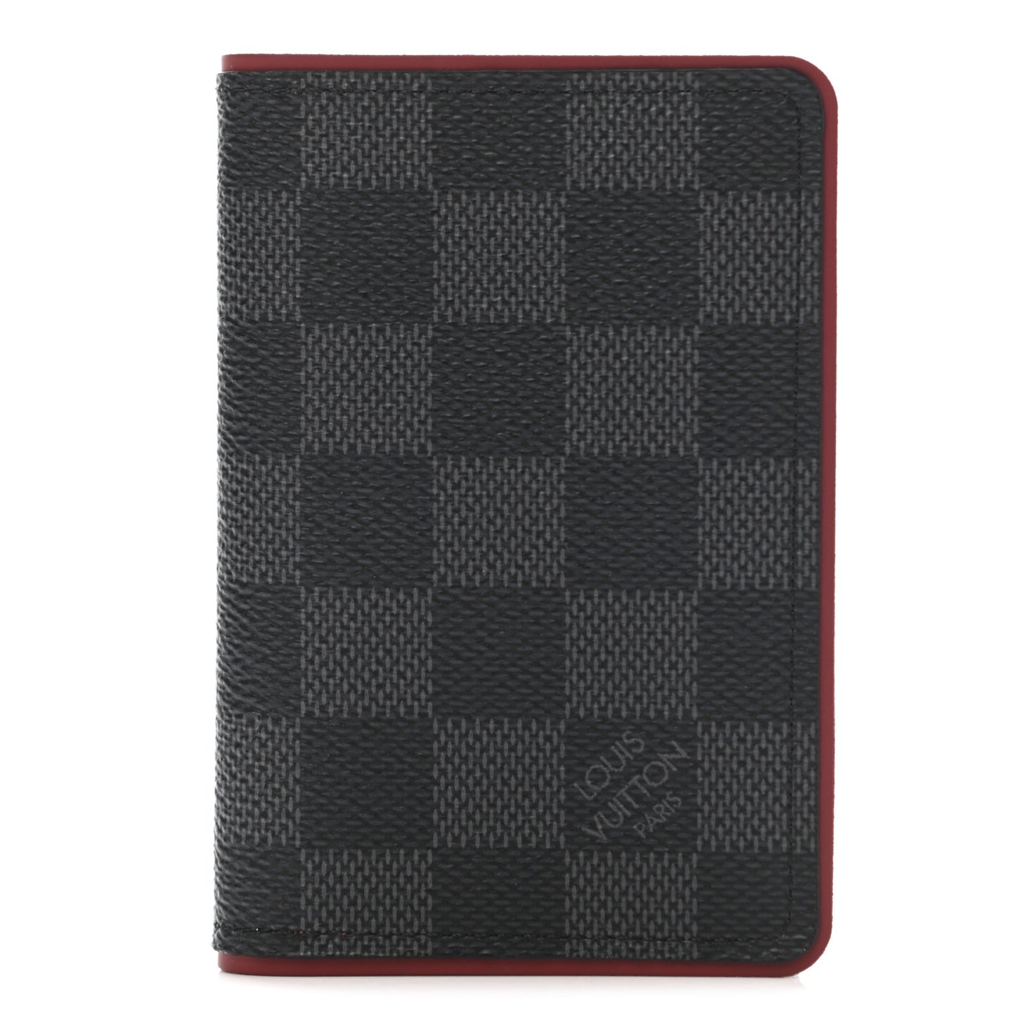 Damier Graphite Pocket Organizer Bordeaux