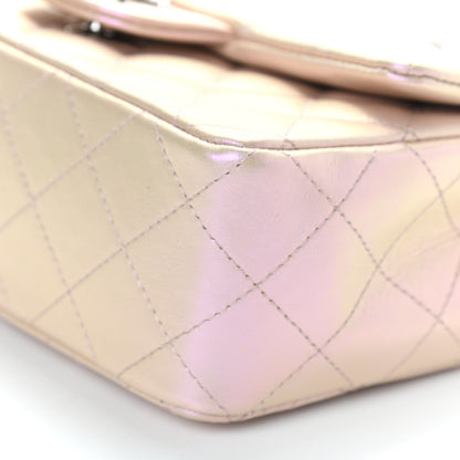 Chanel Iridescent Calfskin Quilted Mini Rectangular Flap Pink 9 of 9