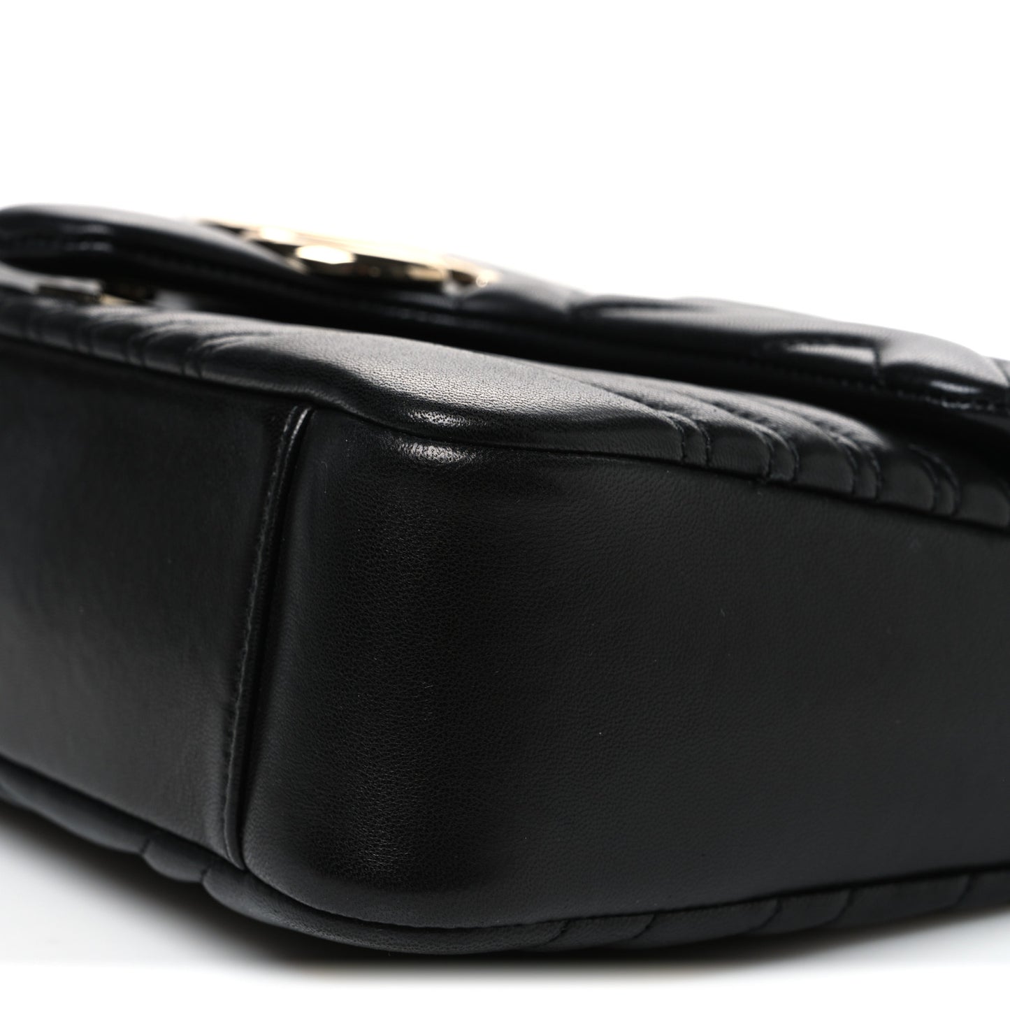 Lambskin Matelasse Large GG Marmont Shoulder Bag Black