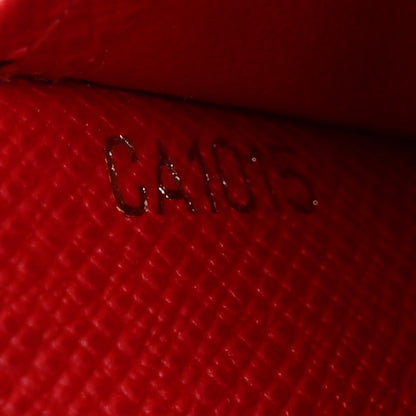 Louis Vuitton Damier Ebene Koala Small Ring Agenda Cover Red 7 of 8