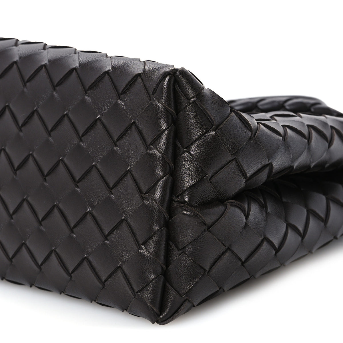 Nappa Intrecciato Medium Andiamo Shoulder Bag Fondant