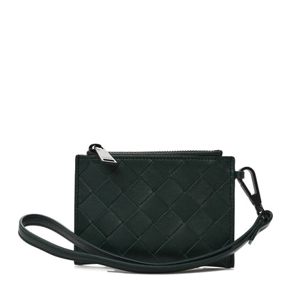Bottega Veneta Nappa Intrecciato Wristlet Card Holder Raintree 1 of 6