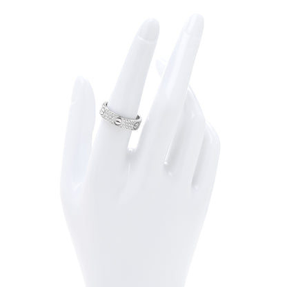 Cartier 18K White Gold Diamond Paved LOVE Wedding Band Ring 56 7.5 2 of 4