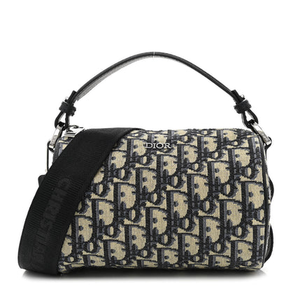 Christian Dior Oblique Mini Roller Messenger Bag Blue 1 of 10