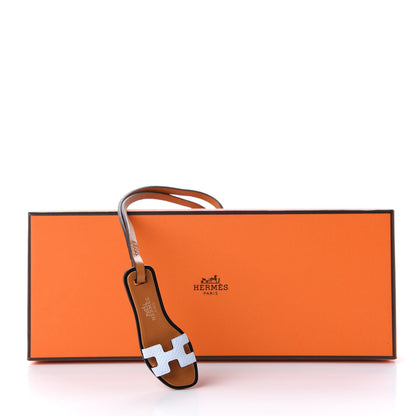 Hermes Epsom Butler Calfskin Hunter Oran Nano Bag Charm Bleu Brume 6 of 6