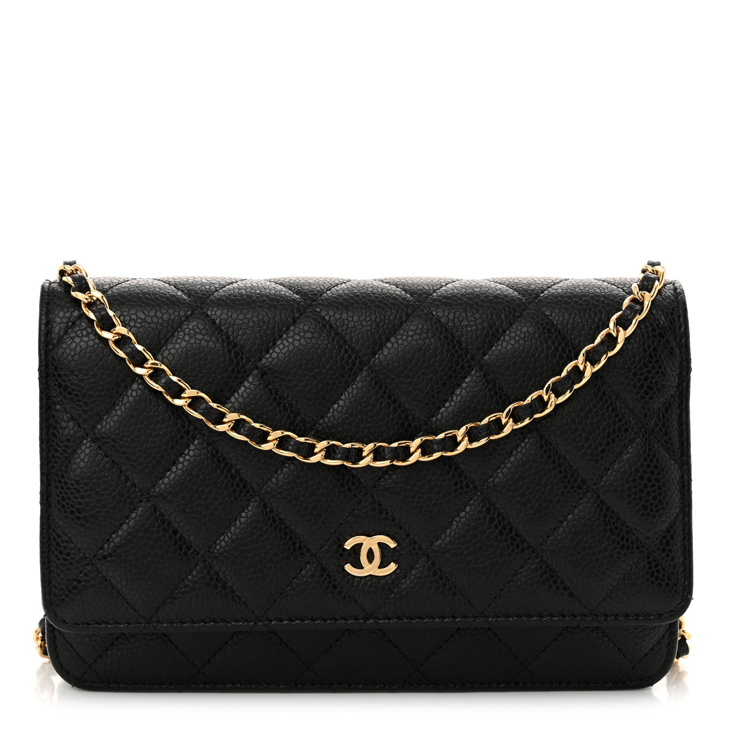 Chanel Caviar Quilted Wallet on Chain WOC Black 1 of 11