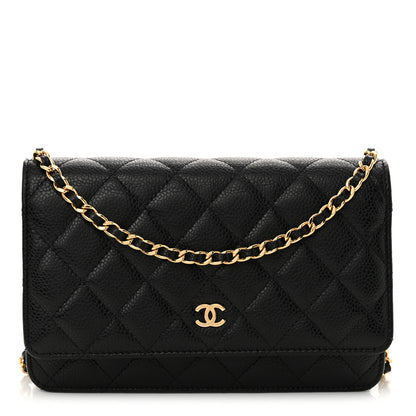 Chanel Caviar Quilted Wallet on Chain WOC Black 1 of 11