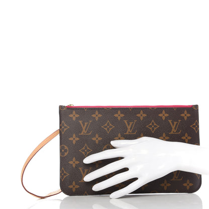 Louis Vuitton Monogram Neverfull MM GM Pochette Pivoine 2 of 7