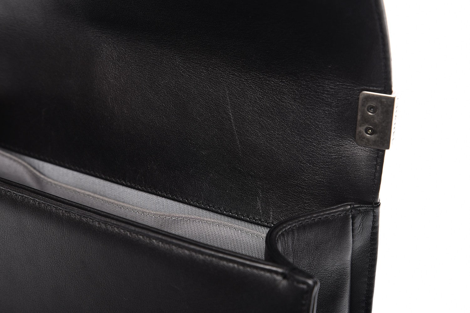 Chanel Calfskin Quilted Medium Boy Flap Black 11 of 11